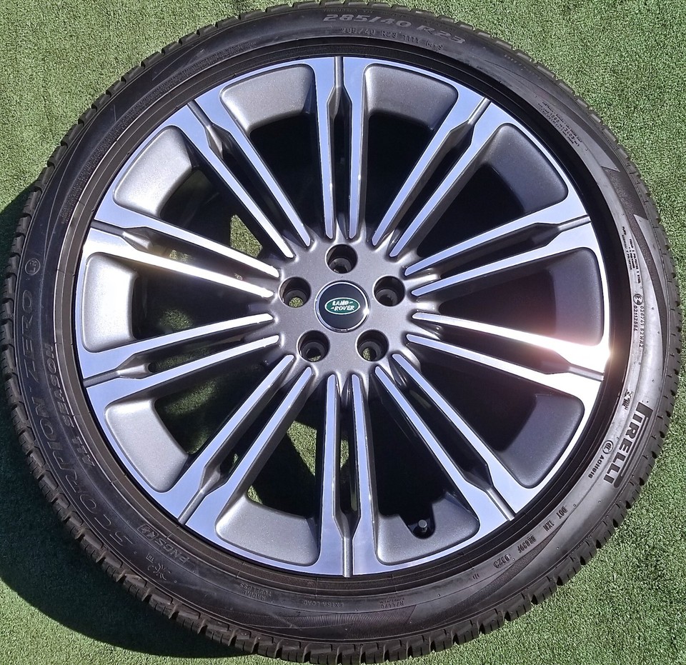 Set 23 inch Wheels Tires are OEM Factory Range Rover Sport Style Land ...