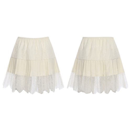 Damen Dancewear Lolita Kleid Wochenende Rockkleidung plissiert elastischer Saum Shopping - Bild 47 von 66