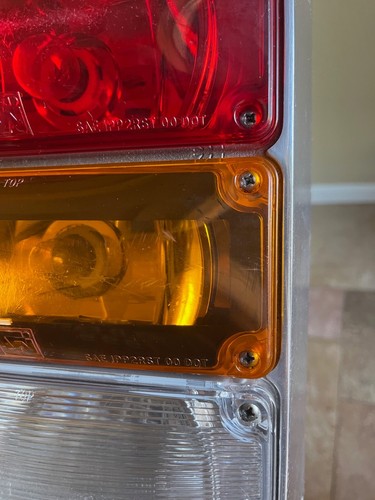 Weldon 3884 Tri 3x7 Rear Lamps Stop & Tail & Turn & Reverse LH Fire Ambulance - Picture 7 of 19