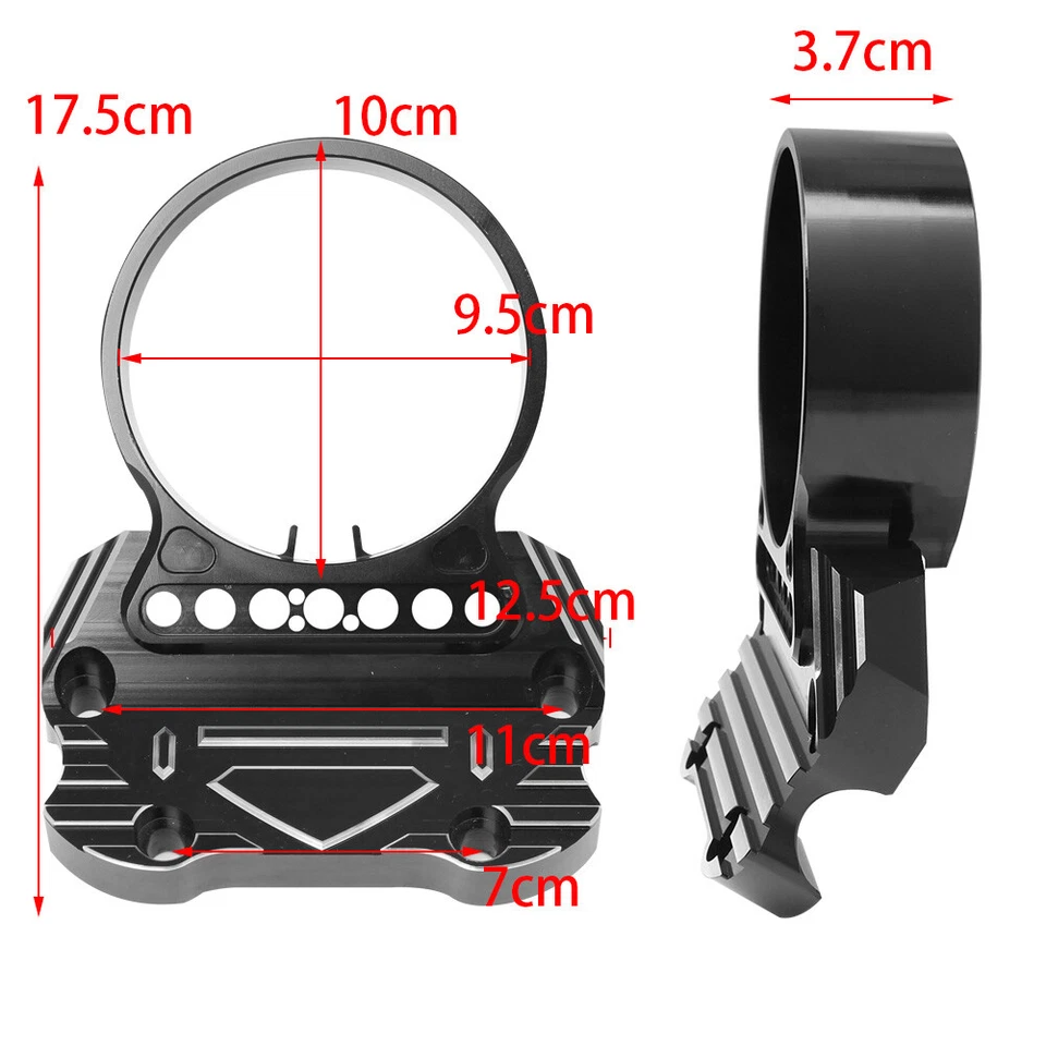 Abrazadera indicadora de reubicación de soporte de velocímetro lateral para Harley Sportster XL883 Foto 2 de 4