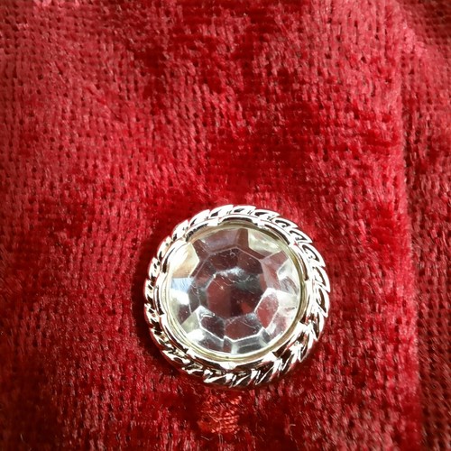 VTG 90s Y2K Crushed Velvet Dress Womens 3X Red Holiday Whimsy Goth Fairy Grunge - Picture 4 of 11