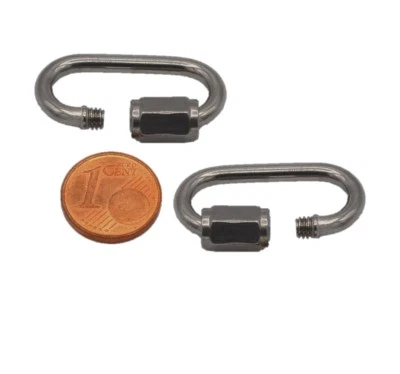 MARKENLOS Muwse 2x3mm Edelstahlschraubkettenglied rostfrei V4A lebensmittelcht