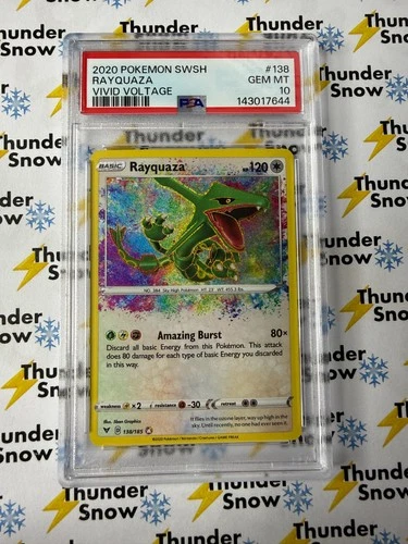 Rayquaza Vivid Voltage #138 2020 Pokemon PSA 10 143017644