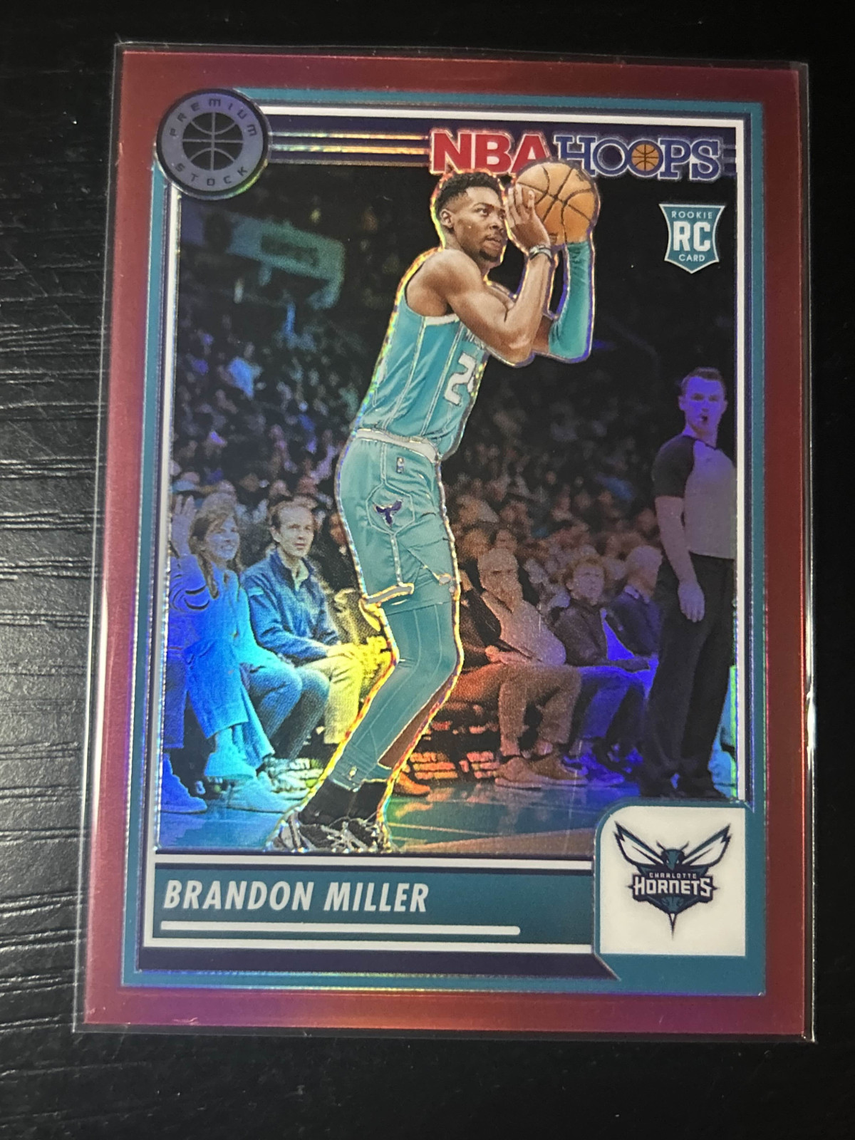 Brandon Miller 2023 Hoops Premium Stock #245 Red Prizm /275 Rookie RC Hornets