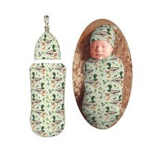 Farm Animal Cute Mallard Duck Newborn Swaddle Blankets Hat Sets Sof... Fast Ship