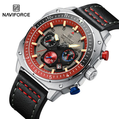 #ad NAVIFORCE Sports Multifunction Waterproof Watches for Men Fashion Leather Luxury $38.11