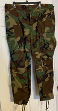 Vintage US Military BDU Woodland Camo Combat Cargo Pants Men's XLarge Regular