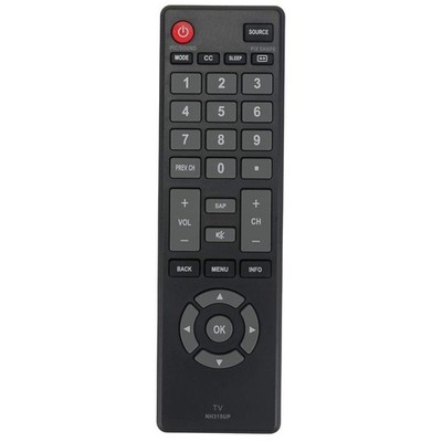 NH315UP Replace Remote Control Fit for Sanyo LED LCD TV FW40D36F FW32D06F-B