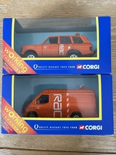 Vintage Corgi Toys RAC Bundle x2: 57605 Range Rover & 58118 Transit Van 1999 New