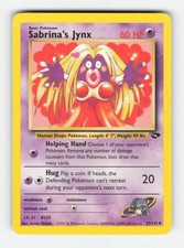 Sabrina's Jynx 57/132 Unlimited Gym Challenge LP/MP 2000 Pokemon