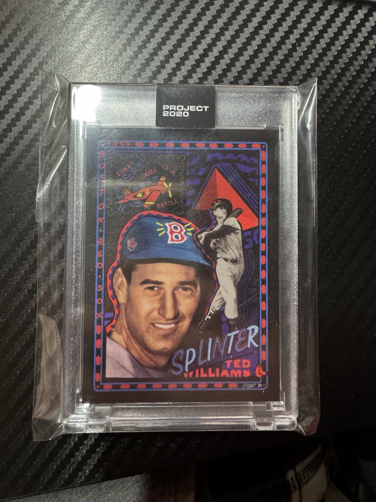 Topps Project 2020 Card #74 - 1954 Ted Williams by Efdot  FAST SHIPPING