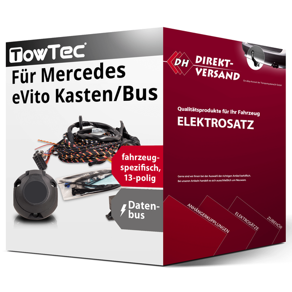 E-Satz 13Polig Spezifisch für Mercedes Evito Kasten/Bus 03.2019-Jetzt Neu-image