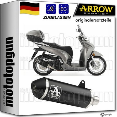 ARROW AUSPUFF OP URBAN ALUMINIUM SCHWARZ HONDA SH 350 2021 21 2022 22 2023 23