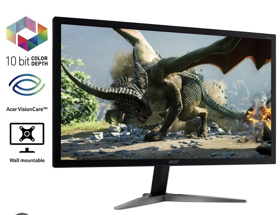 Acer 28" Widescreen Monitor 1ms 60Hz 4K UHD (3840 x 2160) - Image 3 of 3