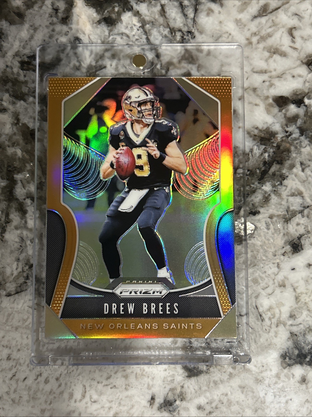 2019 Panini Prizm Drew Brees Orange 🍊 Refractor /249 New Orleans Saints HOF 🏆