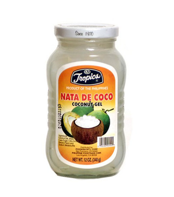 Tropics Nata De Coco Coconut Gel / Jelly in Syrup 12 Oz. X 2 (Pack of 2)