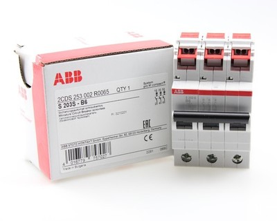 ABB S203S-B6 Sicherungsautomat B-Char., 6 kA, 6 A, 3P