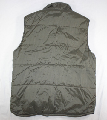 Vintage Quiksilver Vest Mens XL Reversible Puffer Nylon Fleece