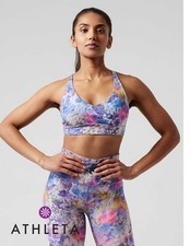 ATHLETA sz S Solace Print D-DD+ Sports Bra in...