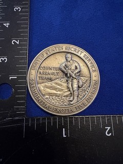OLD USSS POLICE PRESIDENTIAL PROTECTIVE DIVISION CAT TEAM CHALLENGE COIN