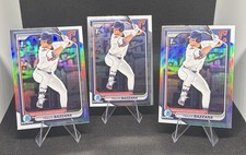 2024 Bowman Draft (2) Travis Bazzana 1st Chrome Refractor + Base Guardians RC