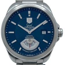 TAG HEUER Grand Carrera Caliber 6 Blue SS Men's Watch Auto 100m Water