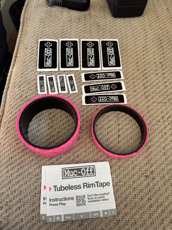 2 x Rolls of Muc Off Tubeless Rim Tape 35mm & 20mm