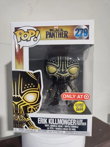 Funko POP! Black Panther Erik Killmonger Glow Panther #279 Target Exclusive