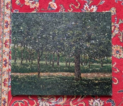 HST PAYSAGE IMPRESSIONNISTE Edmond de Yonckheere - 81x60 cm/Forêt - Photo 1/4