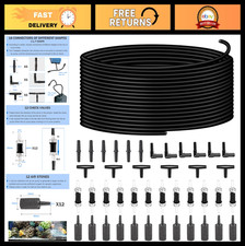Aquarium Air Pump Accessories Set - 101.71ft Airline Tubing, 12 Air Stones, 12 C