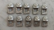 40K 10 METAL SPACE MARINE DARK ANGEL  SHOULDER PADS LOT 2 RARE OOP LOOK!!!
