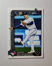 5 PACK-2025 Topps DAVIS SCHNEIDER #342 w/4 FREE Toronto Blue Jays cards