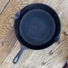 Vintage Griswold #8 Cast Iron Skillet Pan Erie PA 704 R Sits Flat Needs Cleaned