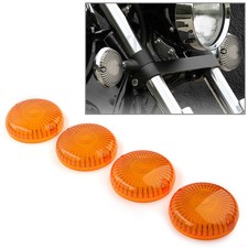 4x Turn Signal Lens Amber Cover For Yamaha Road Star/V Star 1100/Vmax 1200 1700