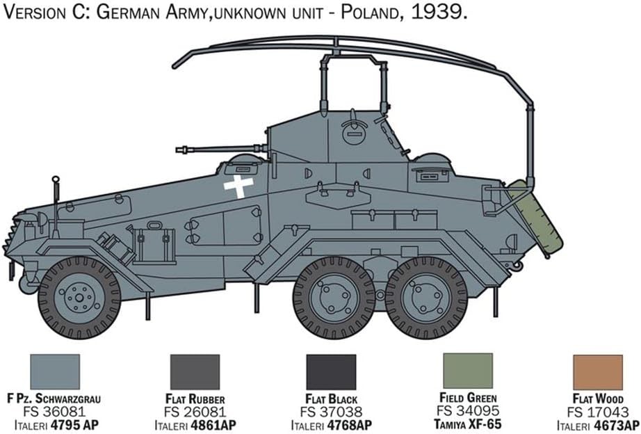 Italeri 6433S - Sd.Kfz.232 6 Wheel thumbnail 8