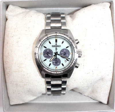 Seiko Prospex SBDL129 SPEEDTIMER Solar Chronograph Analog Opal Grün Herrenuhr - Bild 1 von 4
