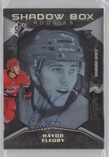 2017-18 SPx Shadow Box Rookies Variant Tier 1 19/148 Haydn Fleury #28 Auto xp6