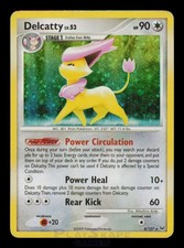 Pokemon Card Delcatty 4/127 DP Platinum Holo Foil Rare Vintage MP 2009