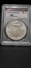 1998 SILVER EAGLE PCGS GEM UNCIRCULATED SIGNED BY JOHN M MERCANTI FLAG LABEL