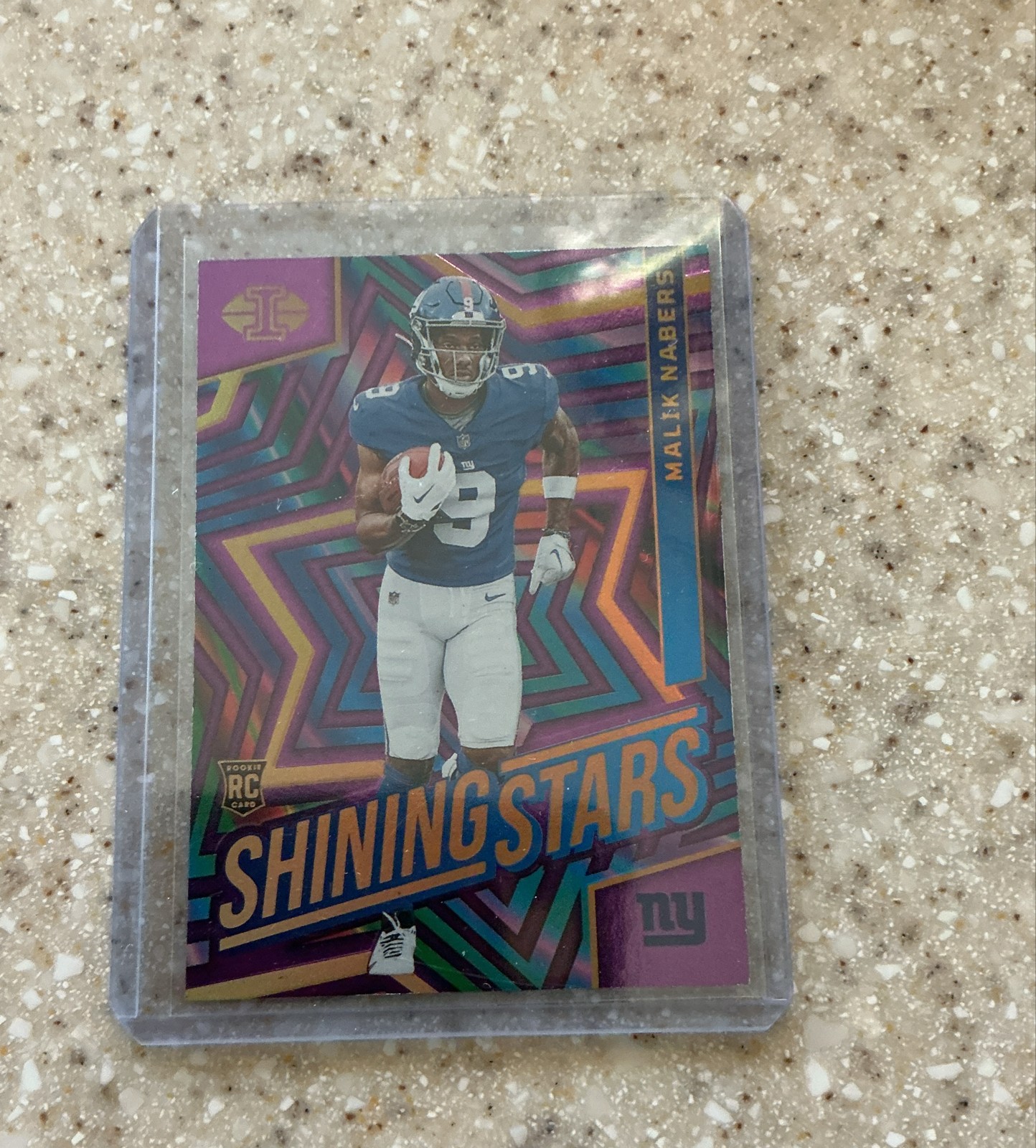 Malik Nabers Panini Illusions Shining Stars #5 Purple