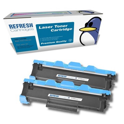 Refresh Patronen schwarz TN1150 Toner DOPPELPACK kompatibel mit Brother Druckern