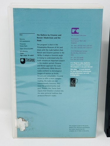 The Bathers of Cézanne and Renoir: Modernism & the Nude (VHS Tape) Modern Art - Picture 5 of 6