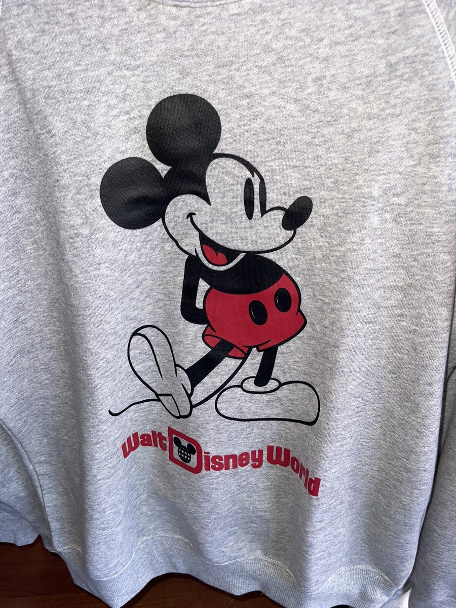 2023 Walt Disney World Mickey Gray Sweatshirt Adult 2XL BNWT
