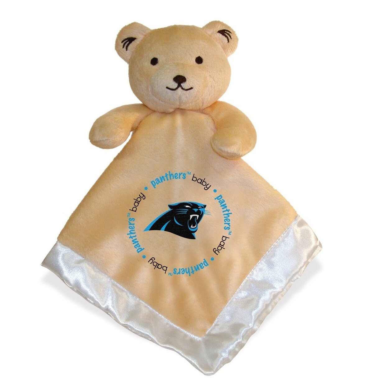 Carolina Panthers Security Bear Tan Soft Plush Kids Toy 14In Embroidered Logo