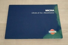 Nissan Micra Libretto Uso e Manutenzione 1999 Italiano