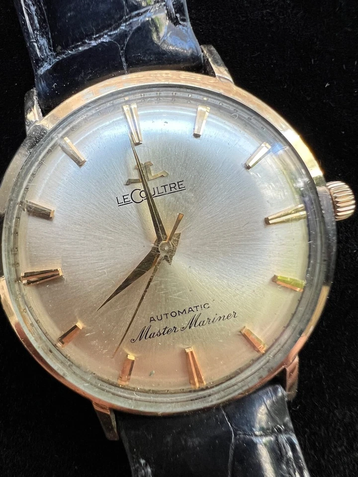 Reloj automático Jaeger-LeCoultre Master Mariner 10k GF JLC correa de cocodrilo negro Foto 3 de 4