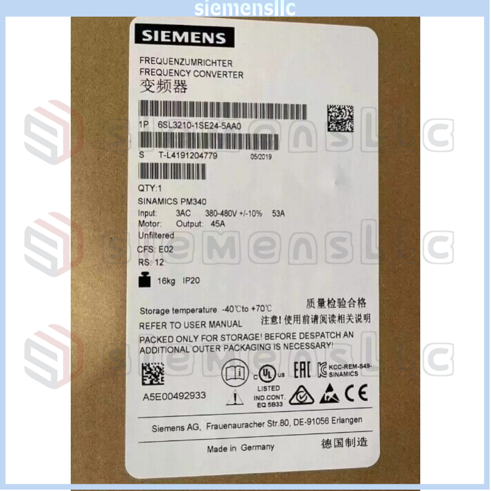 6SL3210-1SE24-5AA0 Siemens S120 Converter Power Module Expedited Shipping