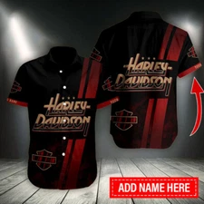 FREE Personalized  Harley Davidson 3D Printed Hawaiian Shirt Size S 5XL_wg1_1