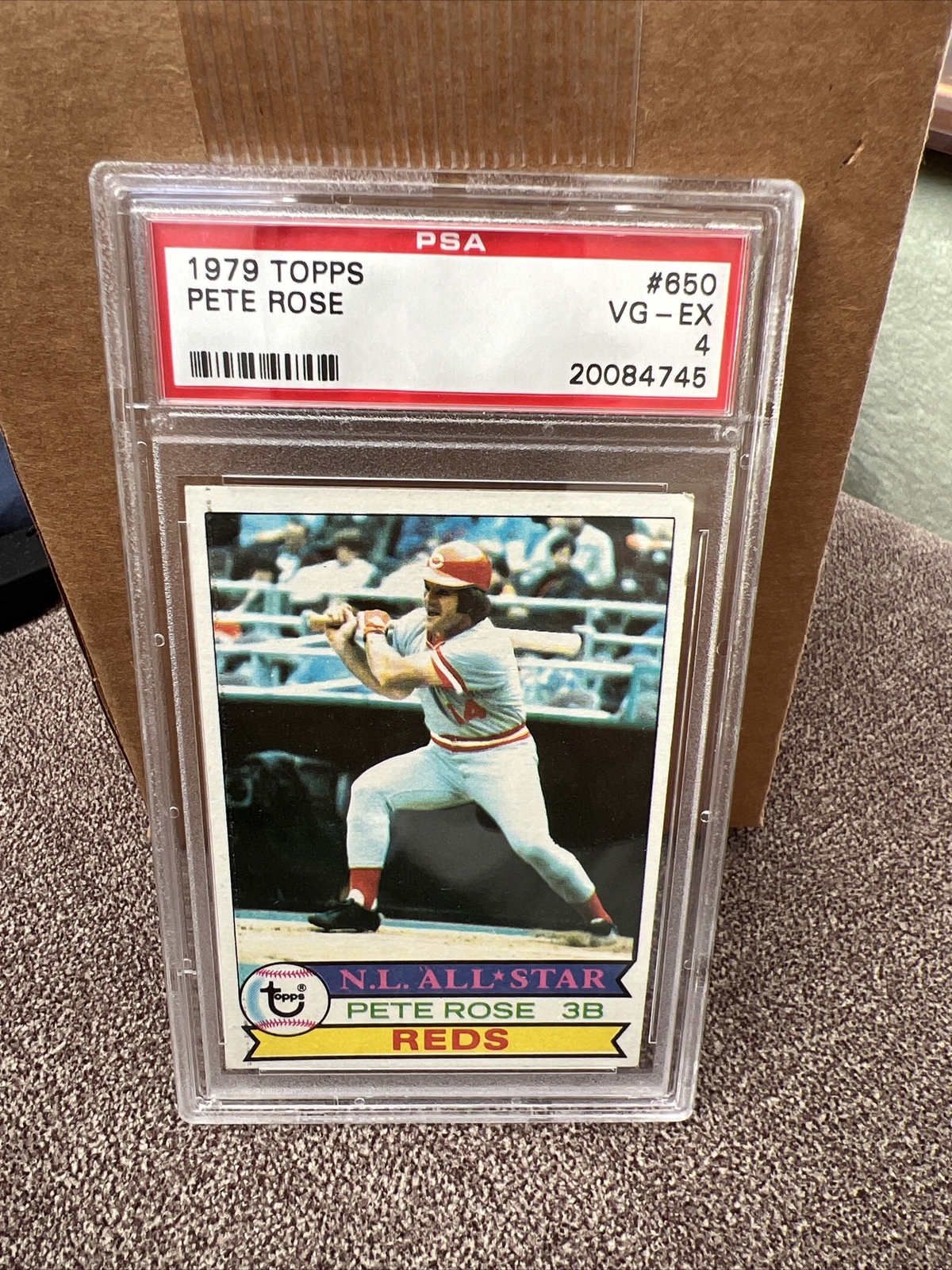 1979 Topps Pete Rose #650. PSA 4 VG-EX