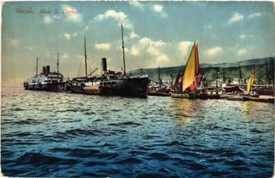 CPA AK TRIESTE Molo S. Carlo ITALIEN (529879)